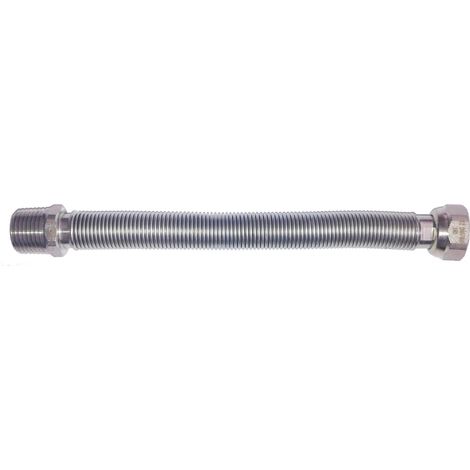 RACCORDO INOX FLESS.1/2 MF MM.200-400 ACQUA  PZ 1