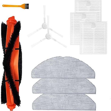 Filtre pour aspirateur brosse pour aspirateur Filtre de brosse pour aspirateur filtre de remplacement Kit Accessoires pour Robot Aspirateur S20/D106 Main Brosse Side Brosses HEPA Filtre Serpillière Cl (1/5)