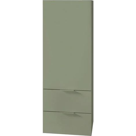 Colonna bagno sospesa 110 cm salvia opaco con anta e cassetti Matisse (1/3)