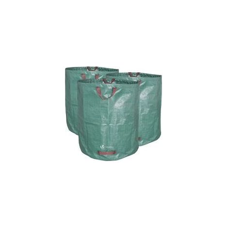 Sacs de Jardin XXL 272L Lot de 3 Sacs Pratiques pour Compost, Feuilles et Déchets de Jardin (1/4)