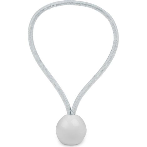 Spanngummis mit Kugel 20er Set Weiß 18 cm
