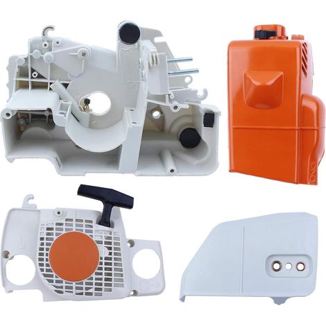 Kit de démarrage avec bouchon de moteur supérieur de carter pour tronçonneuse Stihl 017 018 MS170 MS180, kit de couvre-roue de chaîne d'embrayage (1/5)