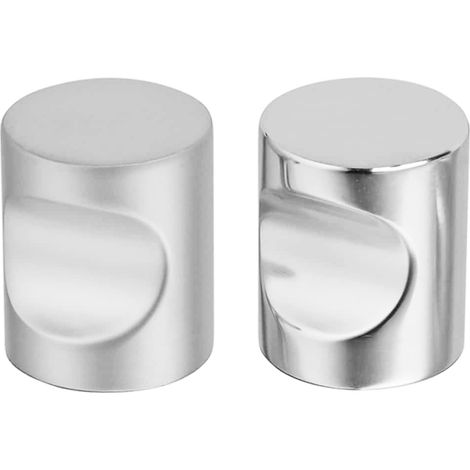 Bouton laiton à encoche chromé D18mm - FERRASSE - 1050..18L03