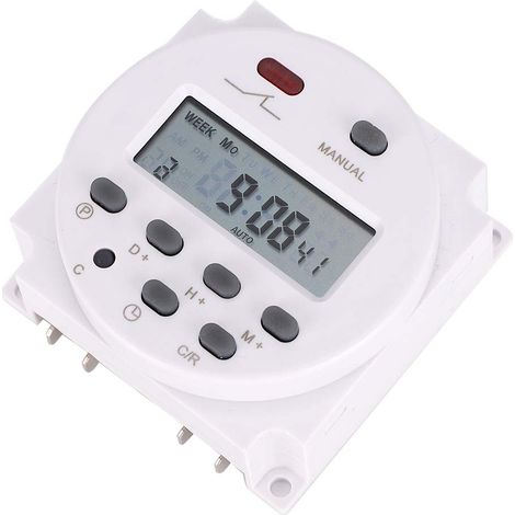 12V 16A minuterie hebdomadaire interrupteur micro-ordinateur contrôle marche/arrêt relais de temps Programmable interrupteur de minuterie numérique (1/5)
