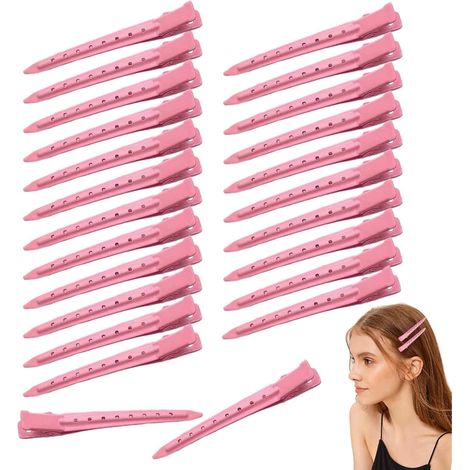 Pinzas Para Seccionar El Cabello - Pinzas De Cocodrilo De Metal Antioxidante De 3,5 Pulgadas - Para Peluquerías Y Uso Doméstico - 24 Unidades (1/5)