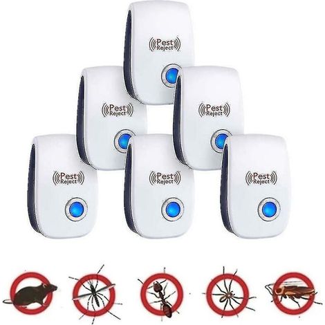 pezzi Dispositivo repellente per scarafaggi ad ultrasuoni per topi, insetti, ratti, ragni (1/5)