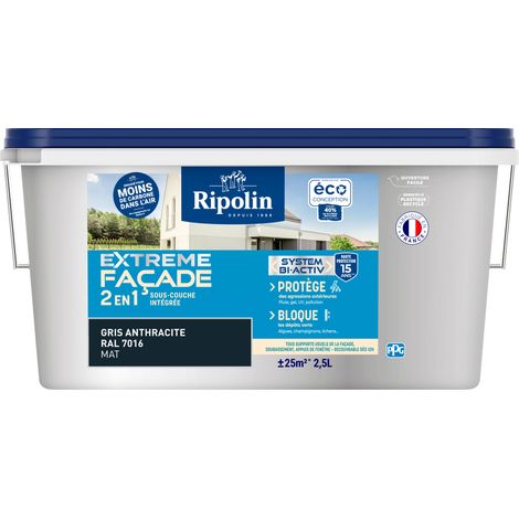 Peinture ripolin extreme facade 2 in 1 intégrée 25 m²