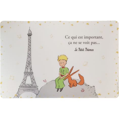 Set de table blanc Le Petit Prince de St Exupéry 43 cm (1/2)