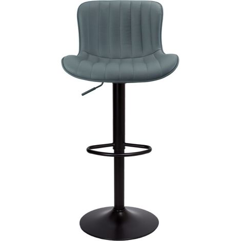 Sgabello regolabile Snas grigio scuro con piede nero (1/4)