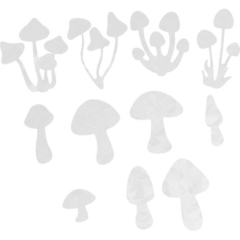 1ensemble Autocollants De Fenêtre Anti-collision Pour Oiseaux De Décoratives Vitrophanie Statique Colorée Pour Protéger Les Oiseaux Des Chocs Décor Élégant Pour Maison Et (1/5)