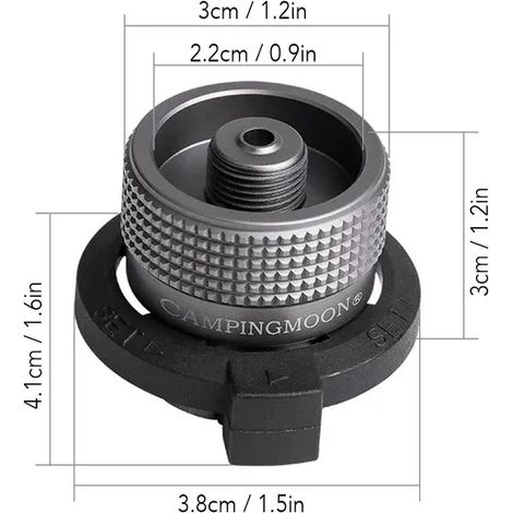 Adaptateur pour réchaud à gaz Gas Saver Plus avec adaptateur butane Accessoires pour réchaud à gaz Adaptateur de recharge Équipement de camping Réchauds de cuisine portables (1/4)