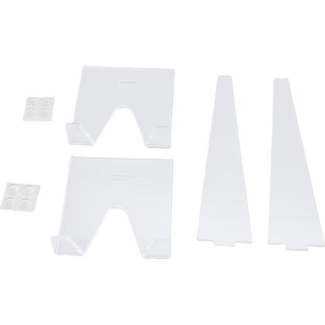 Porte-Plat Acrylique 2PCS pour Livres, Cadres Photos et Plaquettes - Ensemble de Présentation Clair pour Déco Maison/Bureau (1/5)