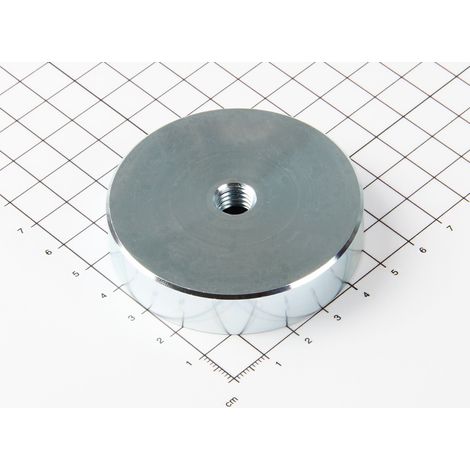 Magna-C Neodym Flachgreifer Ø63x14mm mit Innengewinde (1/4)