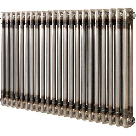 Traditional 2 Column Radiator - 600 x 1010mm - Raw Metal