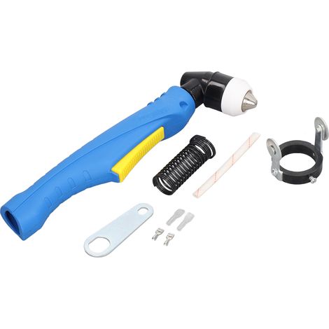 Pistolet de coupe plasma 100A avec terminal à ressort, manchon de protection, clé et galet - Kit de connexion pour poste à souder (1/5)