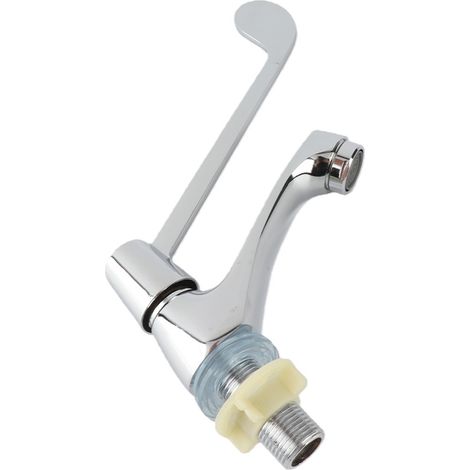 Robinet lavabo mitigeur froid G1/2in longue manette cuivre pour hôpital laboratoire médical 1 pièce (1/5)