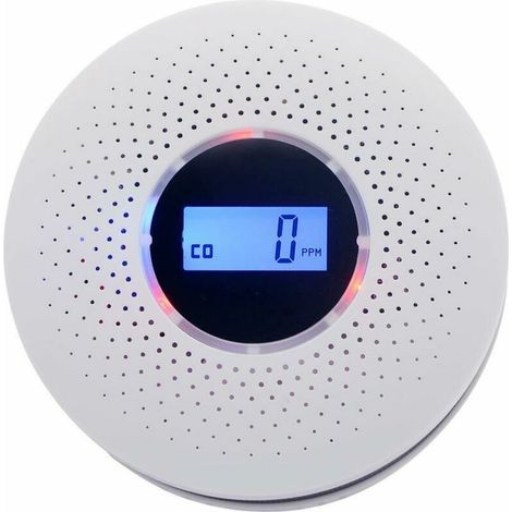 autres – Détecteur de fumée et monoxyde de carbone – Alimentation pile AA – Installation facile – Alerte sonore et visuelle – Capteur électrochimique