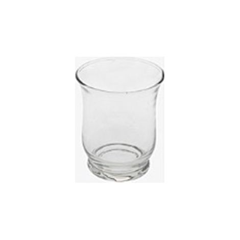 PORTA CANDELE TRASPARENTE 9CM IN VETRO