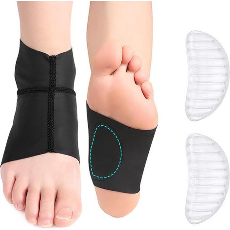 Cheville de soutien respirante avec coussinets en gel pour hommes et femmes - Attelle de protection pour fasciite plantaire et épine calcanéenne (1/5)