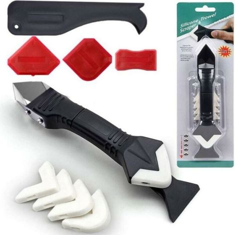 Red Silicone Joint Tool, Smoothing Tool Set, 11-Piece Silicone Joint Tool Set, Silicone Remover, Silicone Scraper Set (1/5)