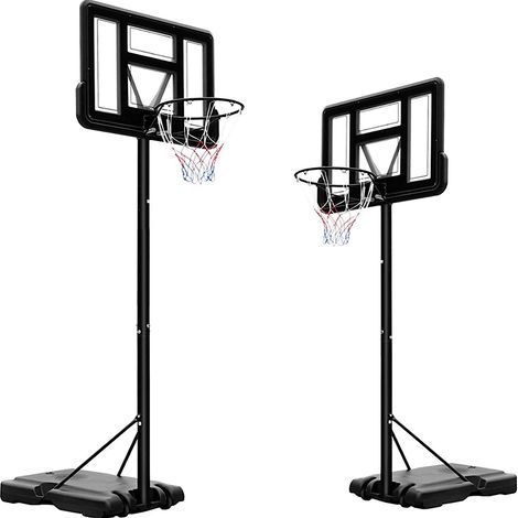 LIFERUN Basketballkorb Basketballständer mit Rollen Basketballanlage Standfuß mit Wasser Höhneverstellbar 230 bis 304 (1/5)