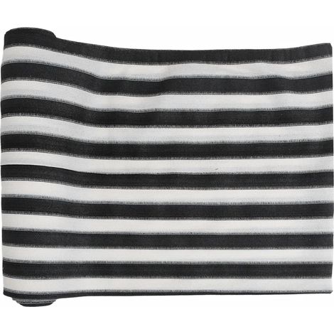Filet brise-vue anthracite et blanc 2x10 m PEHD 75 g/m²