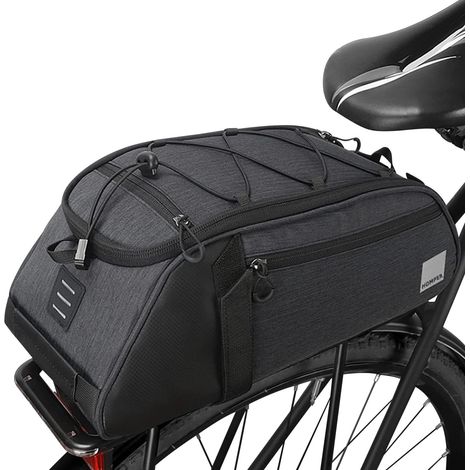 Multifunctional Rear Pannier Bag, Waterproof Pannier Rack, Large Capacity Saddle Bag for Cycling MTB Outdoor Travel (1/4)