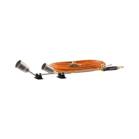 Guilbert Express – Pack étancheur inox 1 brûleur Ø60 mm – Détendeur 4 bar – Tuyau L 20 m – Applications : étanchéité, travaux publics, industrie