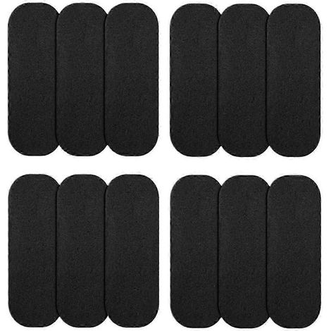 Lot de 12 filtres pour ventilateur de plafond, en coquilles de noix de coco activées et charbon actif, auto-adhésifs, pour pales de ventilateur de plafond (NEUF) (1/5)