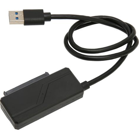 Câble adaptateur USB 2.0 vers SATA 6+7 Easy Drive 480 Mbps pour lecteur optique USB vers SATA pour ordinateur portable/PC (1/5)