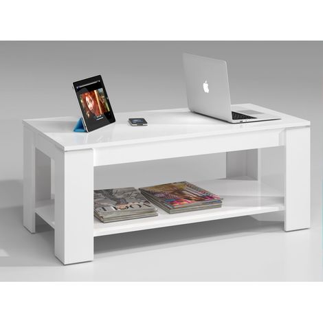 Mesa Centro elevable Flow Blanco Artik (1/3)