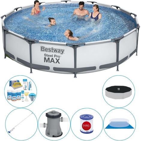 Bestway Bestway Steel Pro MAX Ronde - 366x76 cm - 7-pièces  S21692 (1/5)
