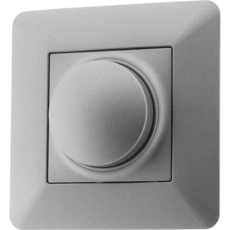 Variateur rotatif compatible LED 16A Titanium - Artezo - (1/5)
