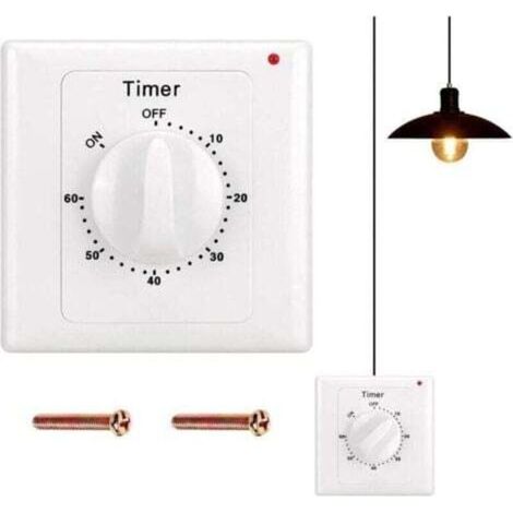 Countdown-Schalter: 60-Minuten-Timer-Lichtschalter, wasserdicht, zum Ausheben von Löchern