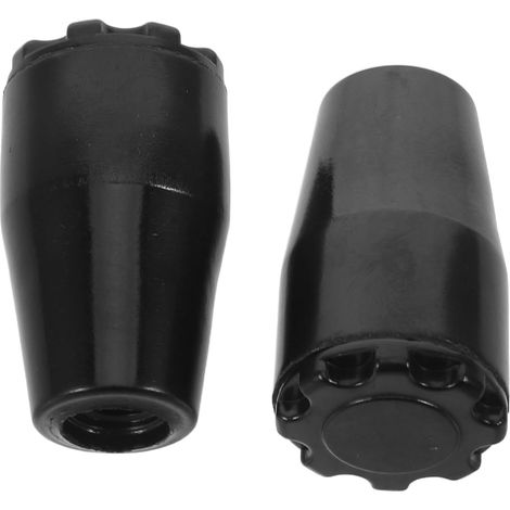 Manchon de Poignée de Porte de Cheminée Esthétique Moderne Fiable Brûlures en Plastique Noir, Fiable Brûlures, Nettoyage Facile, Lot de 2 Pièces avec Filetage 10mm pour (1/5)