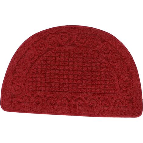 Tapis Antidérapant Polypropylène pour Entrée Intérieure Salle De Bain Et Bureau Absorbant Et Résistant Tapis De Sol Mode Rouge (1/5)