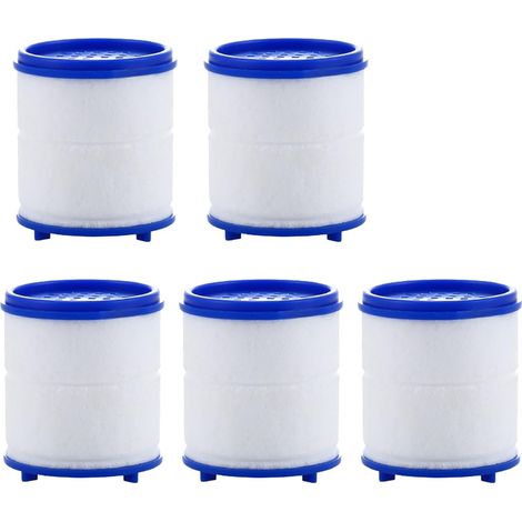 Lot de 5 cartouches filtrantes pour robinet rotatif à 360°, cartouches de filtration au charbon actif. (1/5)