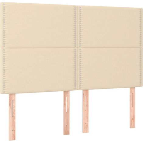 Maison Exclusive - Cabecero de cama de tela color crema 144x5x118 (1/5)