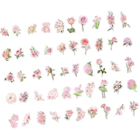 PET Twilight Stickers, Serie "Flowers Bloom with Time", 100 Blatt zur Zeitungsdekoration von Mi Chun Xiao Tao. (1/5)