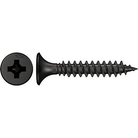 Fischer 1.000x Vite rapida 3,9 x 35 testa a tromba fosfatata filettatura fine impronta a croce PH - 665015