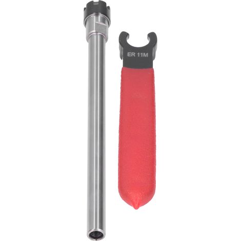 Porte-pince de serrage droit long pour fraisage CNC, rallonge de 17 mm, clé de serrage (C10ER11M150L 150 mm) (1/5)