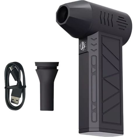 1 Mini ventilateur turbo, moteur sans balais 130000 RPM, contrôle vitesse, batterie 8000mAh, nettoyage poussière extérieur(Troisième trimestre : septembre) (1/5)