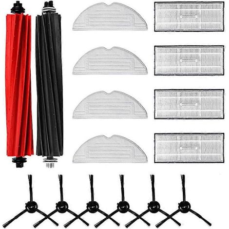 Accessoires pour aspirateur robot Roborock S8 / S8+ : Pièces détachées, brosses latérales principales, lingettes de nettoyage, filtres HEPA, sacs à poussière (1/5)