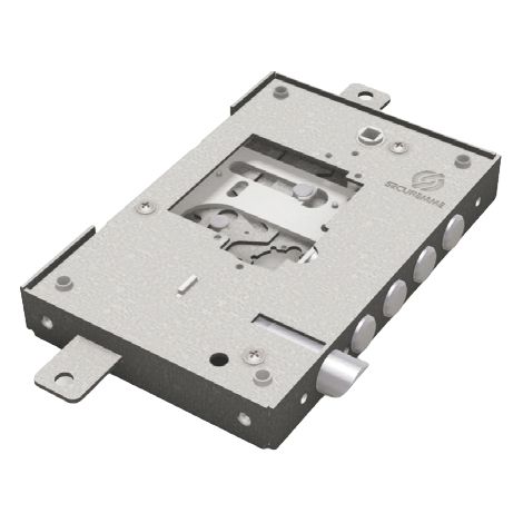 Securemme SERRATURA TRIPLICE PER PORTE BLINDATE SX S/CUORE INTERCAMBIABILE interasse mm.28 Art. 2500