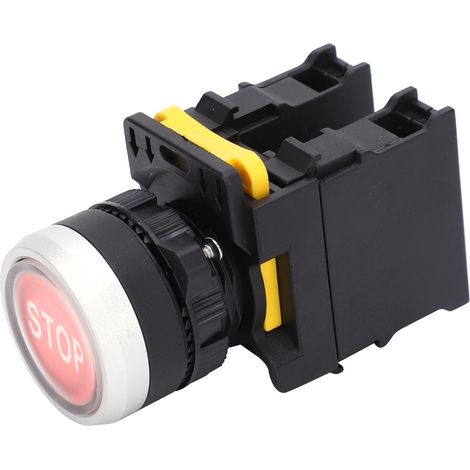 Bouton d'arrêt étanche, interrupteur d'urgence à réarmement automatique, outils manuels, 10 A AC220 V (1/5)