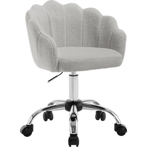 Chaise de bureau élégante et confortable, chaise de maquillage, chaise de bureau au design fleur et feuille (uniquement chaise de bureau)