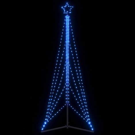 Árbol de Navidad LED 525 LEDs azul 302 cm vidaXL (1/5)