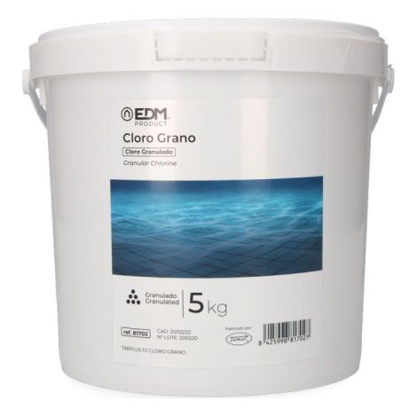 Granuliertes Chlor 5 kg - Effektive Wasseraufbereitung - EDM - Ref 81702 (1/3)