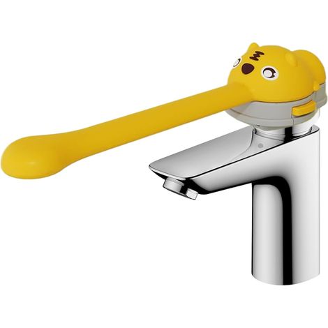 Extension de robinet de lavabo 2 pièces – Extension d'image de dessin animé pour la poignée du robinet de lavabo, adaptée comme pièce de rechange de lavabo (rallonge de robinet + rallonge d'interrupte (1/5)