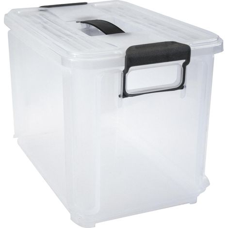 Caja de plástico con tapa - 14 l - 345x240x260 mm (1/5)